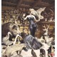 Photo mural woman background pattern of hunting trophies Photo mural woman background pattern of hunting trophies