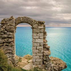 Wallpapers mural ancient arch sea coast