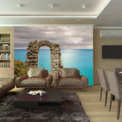 Wallpapers mural ancient arch sea coast