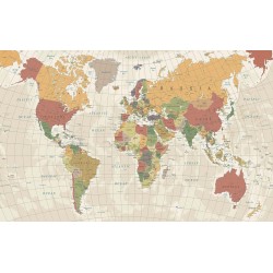 wallpapers color map of the world cut in 2 colors