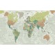 wallpapers color map of the world cut in 2 colors