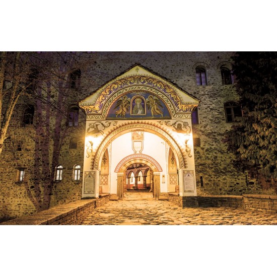 Wallpapers mural Rila monastery central entrance Wallpapers mural Rila monastery central entrance