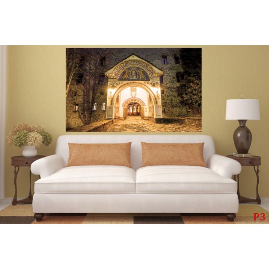 Wallpapers mural Rila monastery central entrance Wallpapers mural Rila monastery central entrance