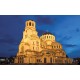 Wallpapers mural the church in Sofia at night