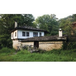 Wall mural old traditional Bulgarian house