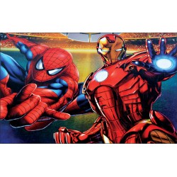 Wall murals comics model with Spiderman 