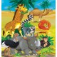 Photo mural children animals  African giraffe and other