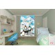 Photo mural Children with penguins and the white bear Photo mural Children with penguins and the white bear