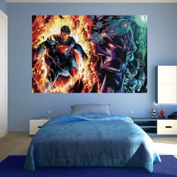 Wallpapers mural children model with Superman