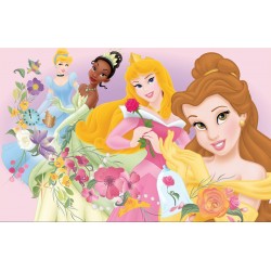 Wallpapers mural with Disney's princess and flowers