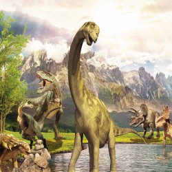 Wallpaper Mural with dinosaurs Wallpaper Mural with dinosaurs