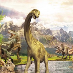 Wallpaper Mural with dinosaurs