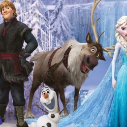 Wallpapers mural children model Elsa from the Frozen kingdom