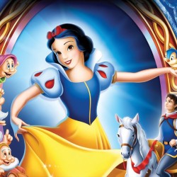 Wallpapers mural children's model with Snow White and the Prince