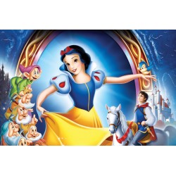 Wallpapers mural children's model with Snow White and the Prince