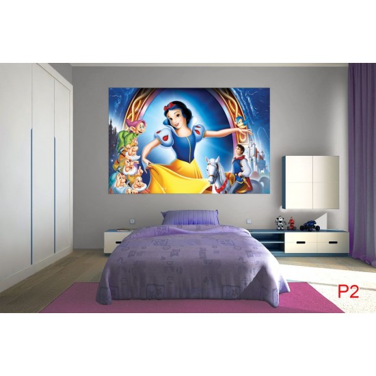 Wallpapers mural children's model with Snow White and the Prince Wallpapers mural children's model with Snow White and the Prince