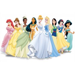 Wallpapers mural children model with Disney's princess