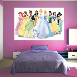 Wallpapers mural children model with Disney's princess