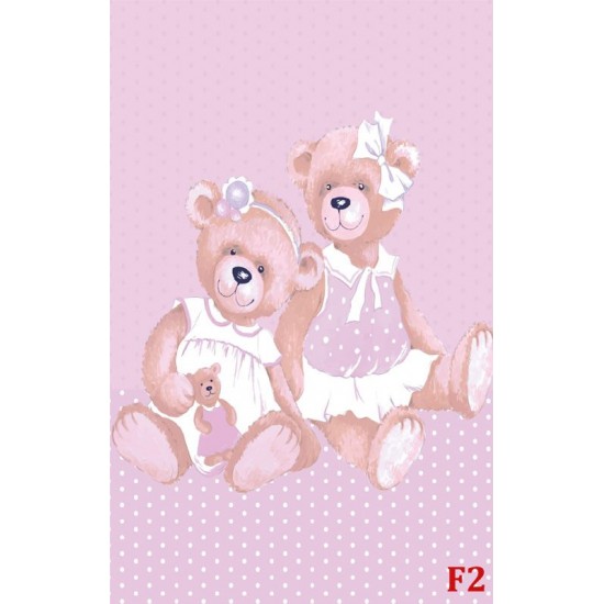 Wallpapers mural Bears painted in 2 colors Wallpapers mural Bears painted in 2 colors