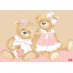 Wallpapers mural Bears painted in 2 colors Wallpapers mural Bears painted in 2 colors