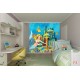 Photo mural the little mermaid and a castle Photo mural the little mermaid and a castle