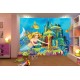 Photo mural the little mermaid and a castle Photo mural the little mermaid and a castle