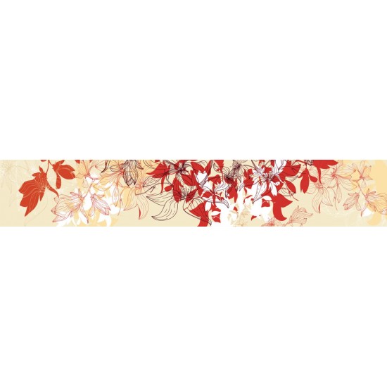 Wall murals for a kitchen art leaves orange gamut Wall murals for a kitchen art leaves orange gamut
