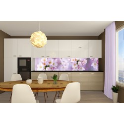 Photo mural for a kitchen spring colour in pink Photo mural for a kitchen spring colour in pink