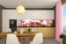Wall murals for a kitchen with tulips in a garden