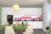Wall murals for a kitchen garland from pink orchids