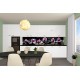 Photo mural for a kitchen pink orchids black background Photo mural for a kitchen pink orchids black background