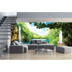 Wall mural waterfall in Taiwan maxi size