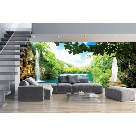 Wall mural waterfall in Taiwan maxi size