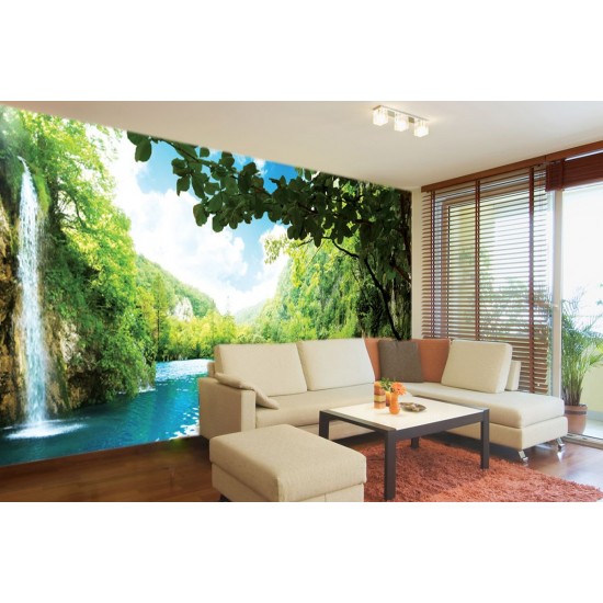 Wall mural waterfall in Taiwan maxi size