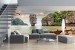 Wall mural beautiful lagoon with sea and boats maxi size
