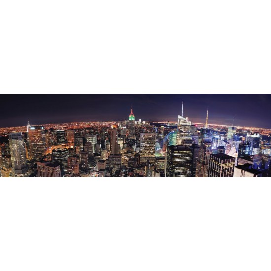Wall mural night view New York-Manhattan maxi size
