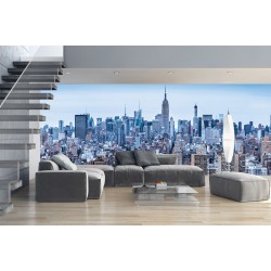 Photo wall daily view of New York Manhattan maxi size in 2 colors