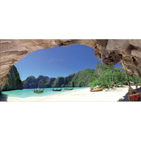 Wall murals maxi lagoon with boats and scale Wall murals maxi lagoon with boats and scale