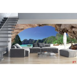 Wall murals maxi lagoon with boats and scale Wall murals maxi lagoon with boats and scale