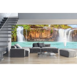 Wall mural waterfall beautiful waterfalls and lake maxi size