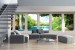 Wall mural beautiful waterfalls in Thailand with columns maxi size