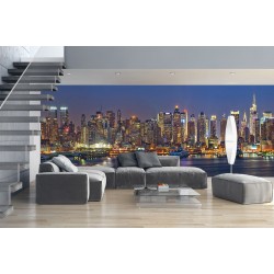 Wall mural coast of night New York maxi size