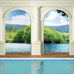 Wallpapers maxi columns with water and view of Laguna waterfall
