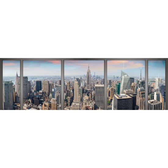 Wall mural daily view of New York window maxi Wall mural daily view of New York window maxi
