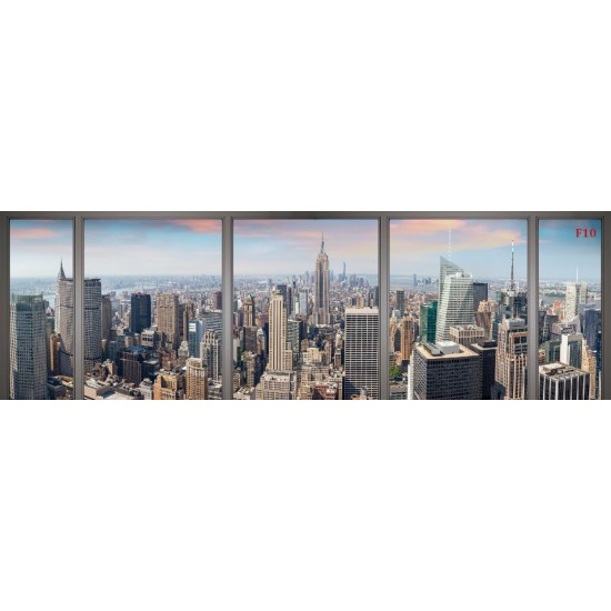 Wall mural daily view of New York window maxi Wall mural daily view of New York window maxi