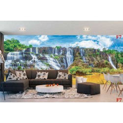 Wall mural colorful exotic waterfall maxi size