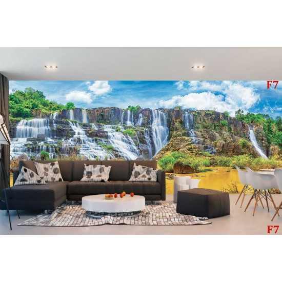 Wall mural colorful exotic waterfall maxi size Wall mural colorful exotic waterfall maxi size