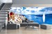 Wall mural maxi beautiful view Santorini buildings and sea