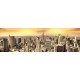 Photo wallpaper Maxi View panorama of the New York golden sky Photo wallpaper Maxi View panorama of the New York golden sky