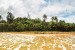 Wall mural maxi size island view with lighthouse and palm trees